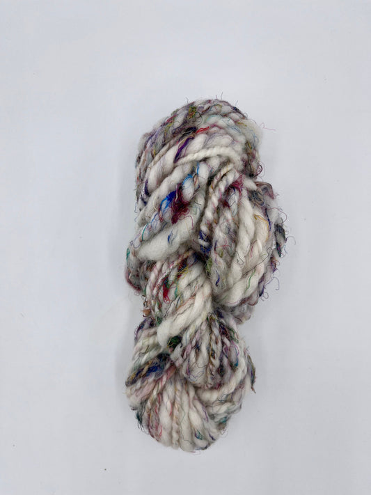 Handspun Sari Silk Art Yarn