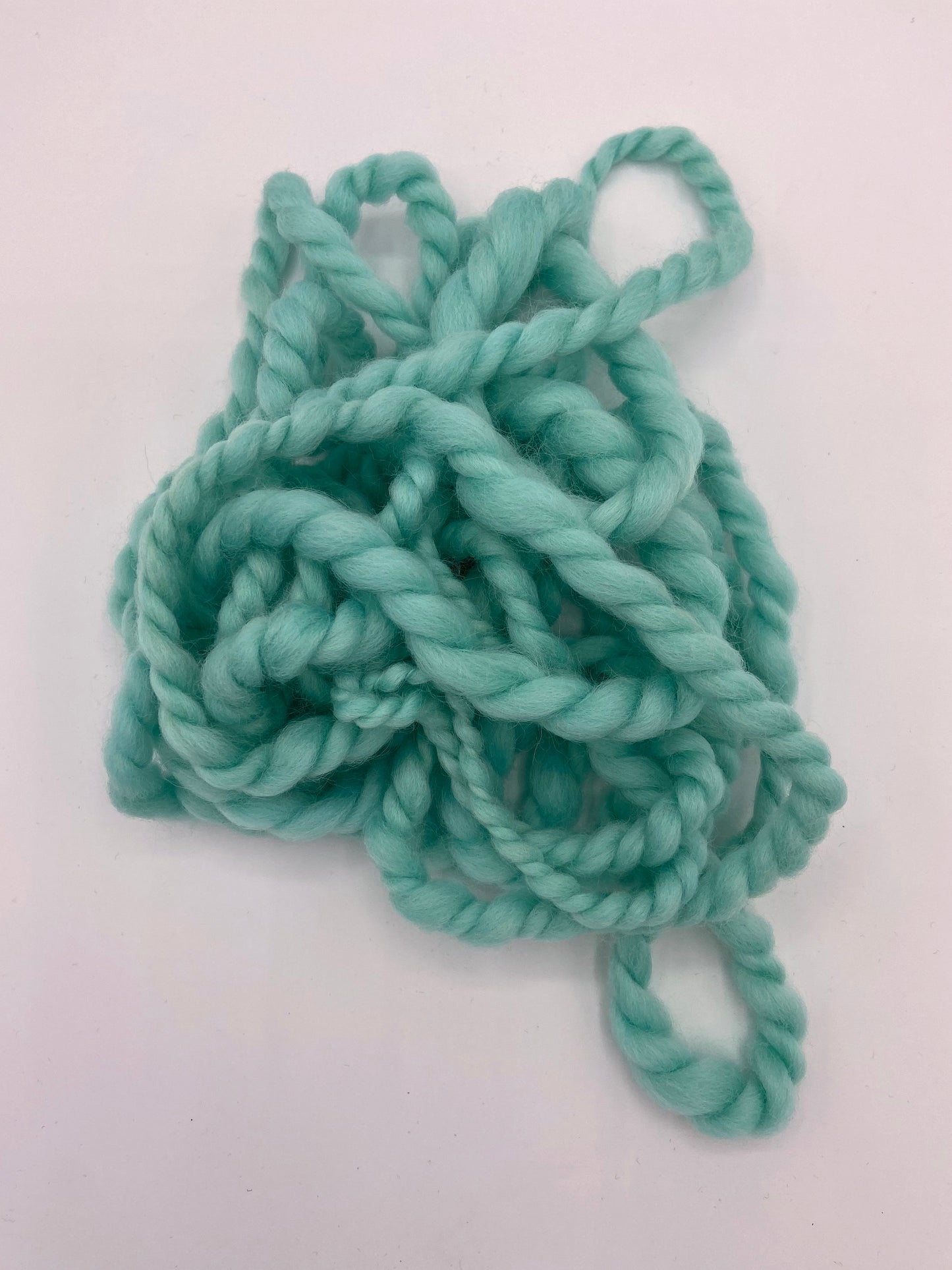 Bulky Seafoam Yarn Mini Skein