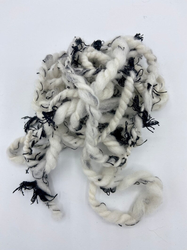 Black Rope Scrap Yarn Mini Skein