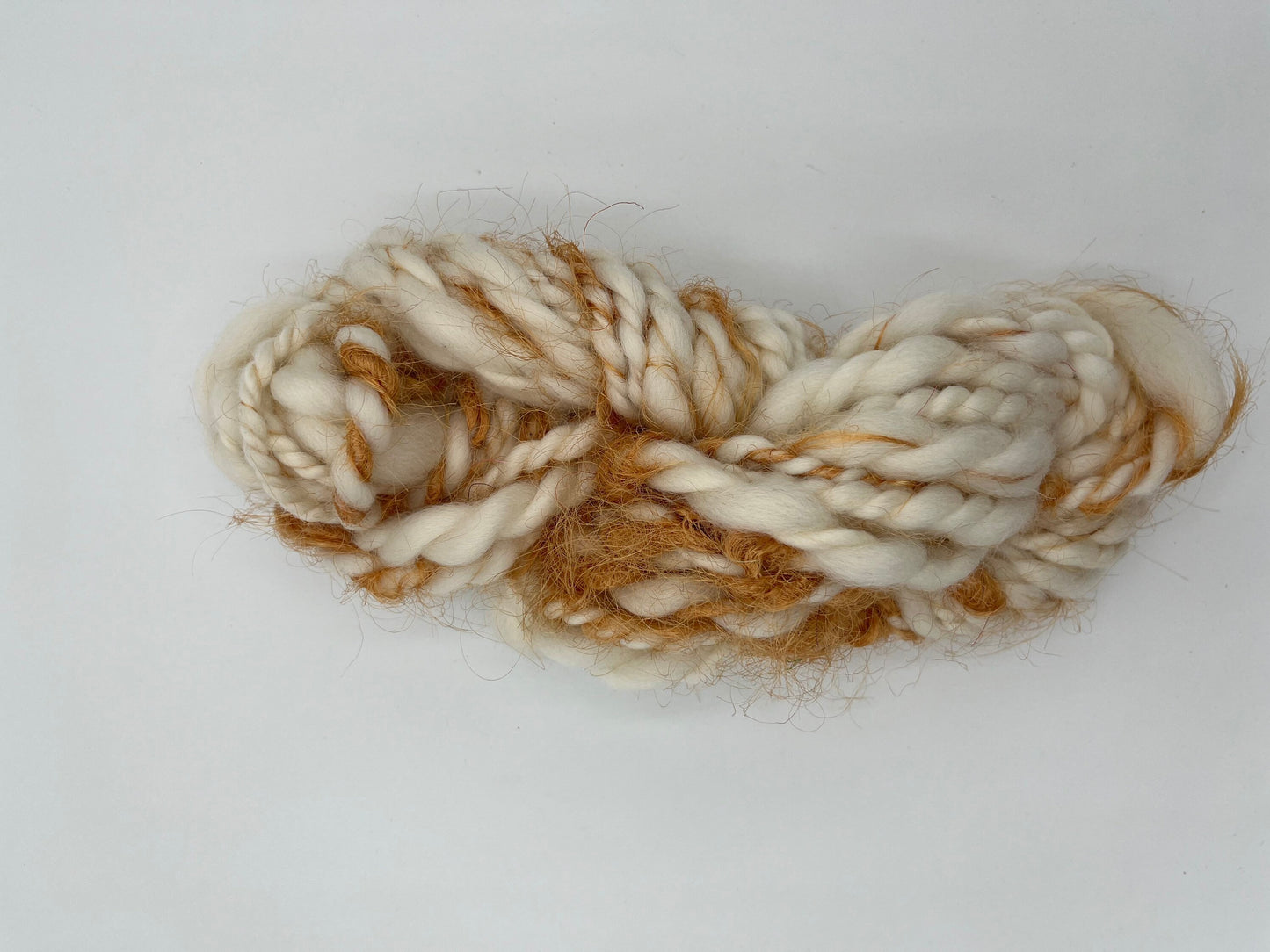 Orange/Peach Sari Silk Art Yarn